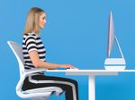 LEITZ Monitorständer Ergo WOW weiß, blau