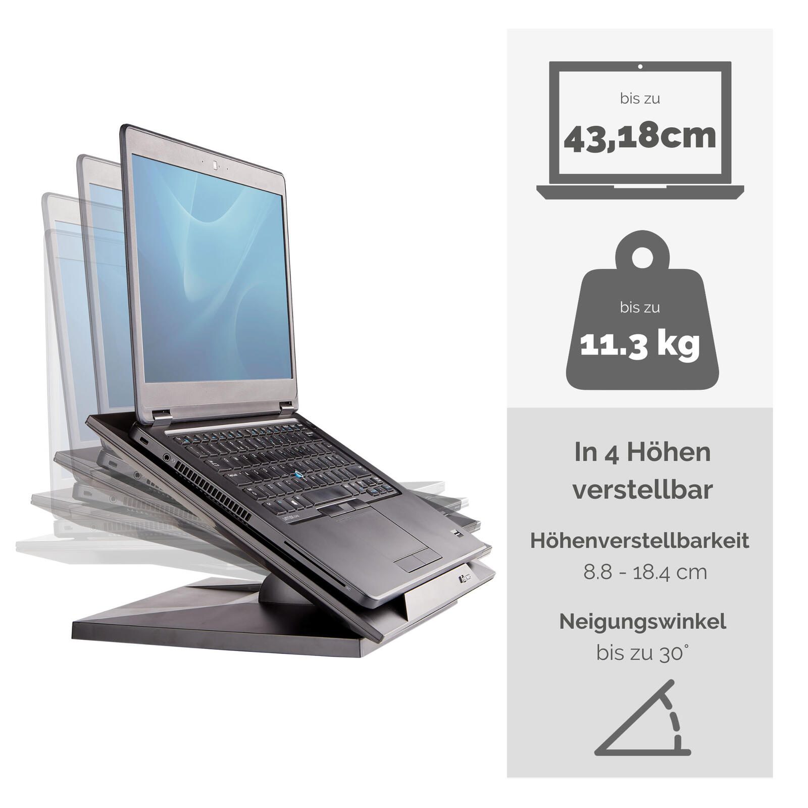 Fellowes Notebook-Ständer Designer Suites schwarz