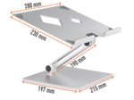 DURABLE Notebook-Ständer RISE silber