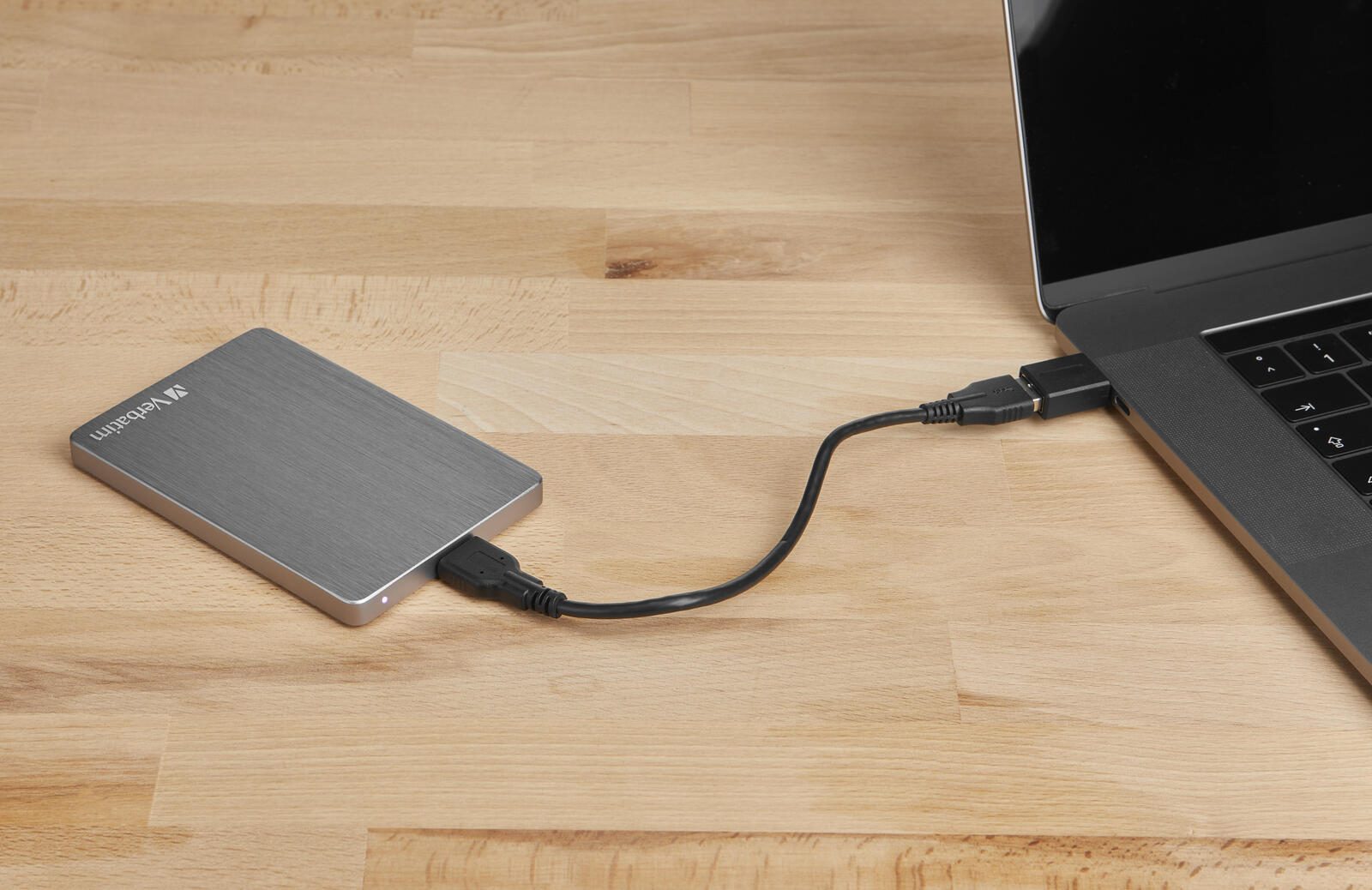 Verbatim externe HDD-Festplatte 1TB  grau