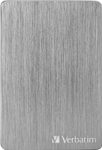 Verbatim externe HDD-Festplatte 2TB grau