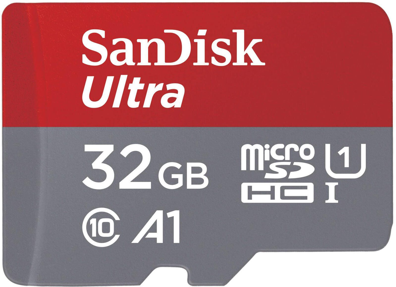 SanDisk Ultra microSDHC Speicherkarten 32GB - 2 Pack + SD Adapter