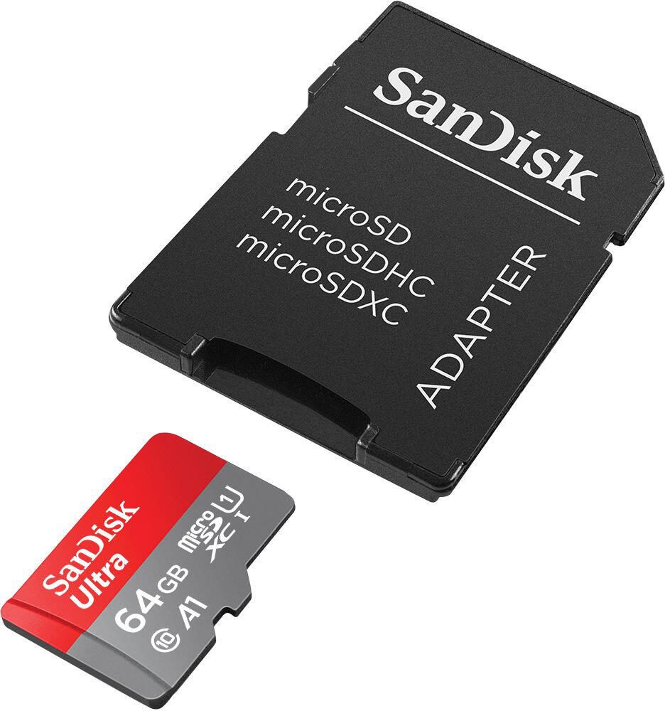 SanDisk Ultra microSDXC Speicherkarten 64GB - 2 Pack + SD Adapter