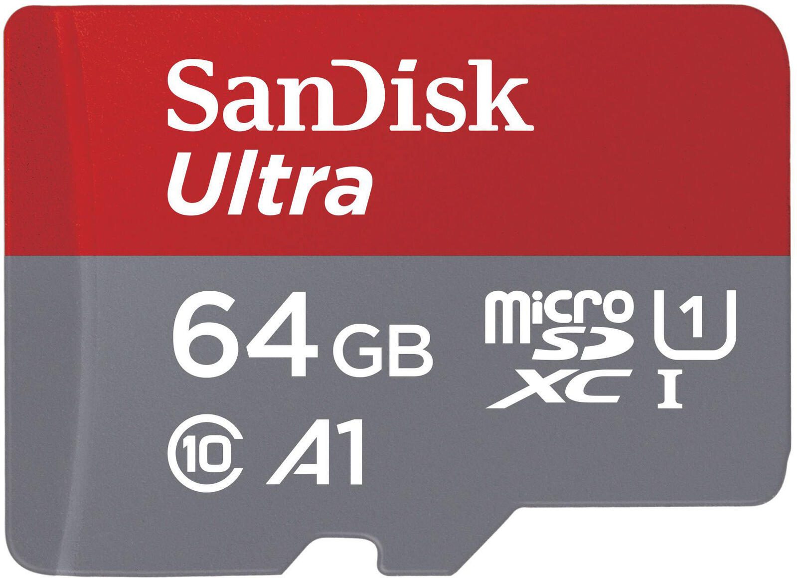 SanDisk Ultra microSDXC Speicherkarten 64GB - 2 Pack + SD Adapter