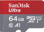 SanDisk Ultra microSDXC Speicherkarten 64GB - 2 Pack + SD Adapter