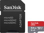 SanDisk Ultra microSDXC Speicherkarten 64GB - 2 Pack + SD Adapter