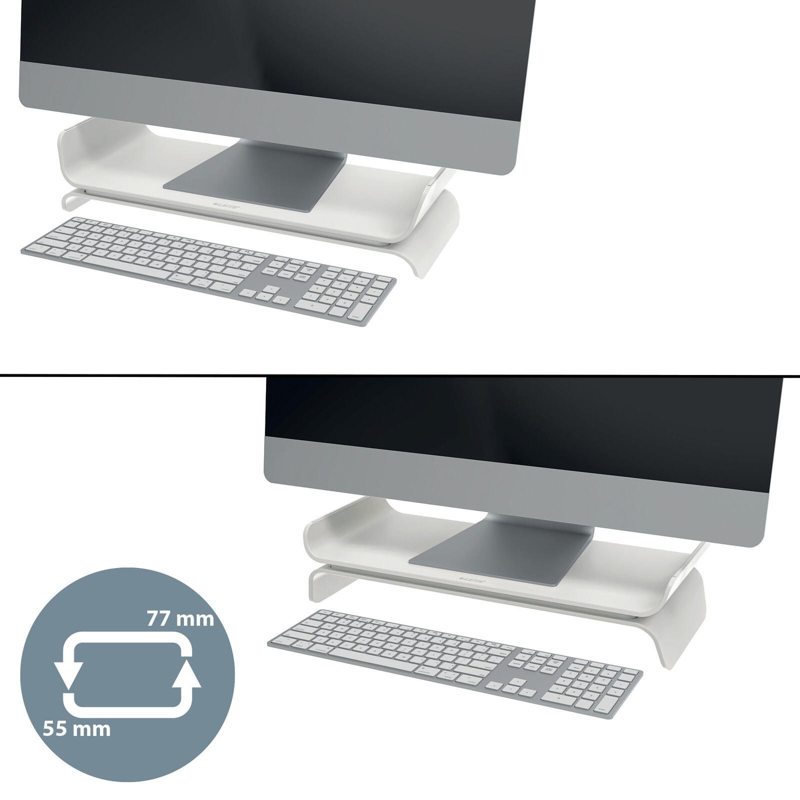 LEITZ Monitorständer Ergo hellgrau