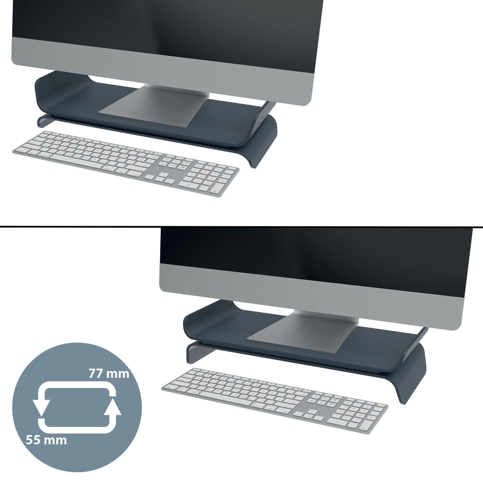 LEITZ Monitorständer Ergo dunkelgrau