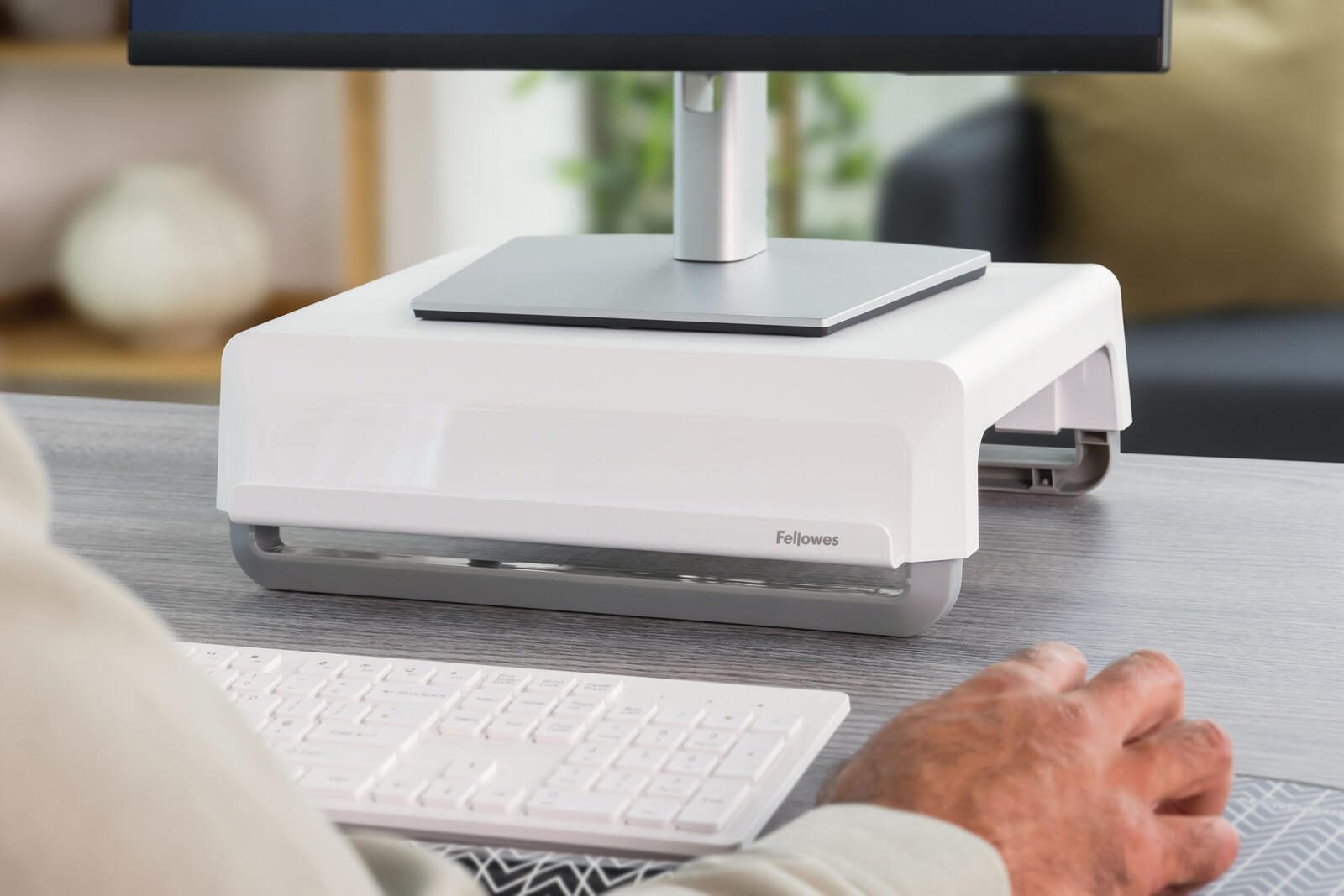 Fellowes Monitorständer Breyta weiß