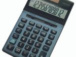 OLYMPIA Tischrechner LCD-4112 stahlblau/schwarz