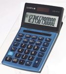 OLYMPIA Tischrechner LCD-4112 stahlblau/schwarz