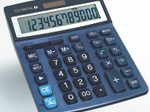 OLYMPIA Tischrechner LCD-6112 stahlblau/schwarz