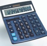 OLYMPIA Tischrechner LCD-6112 stahlblau/schwarz