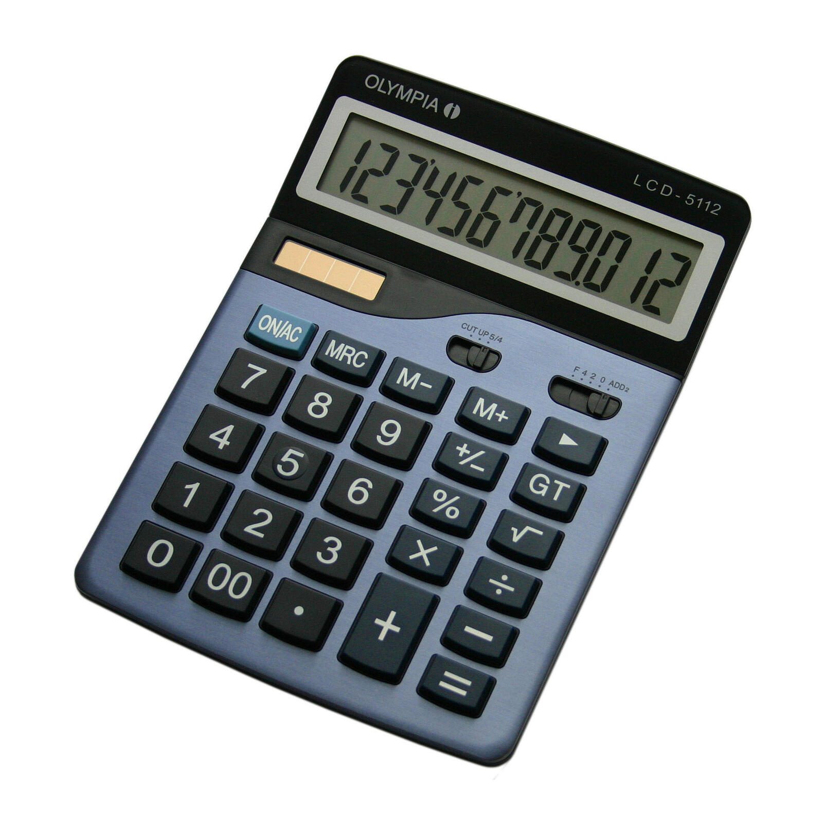 OLYMPIA Tischrechner LCD-5112 stahlblau/schwarz