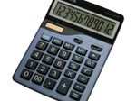OLYMPIA Tischrechner LCD-5112 stahlblau/schwarz