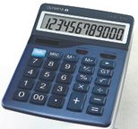 OLYMPIA Tischrechner LCD-5112 stahlblau/schwarz