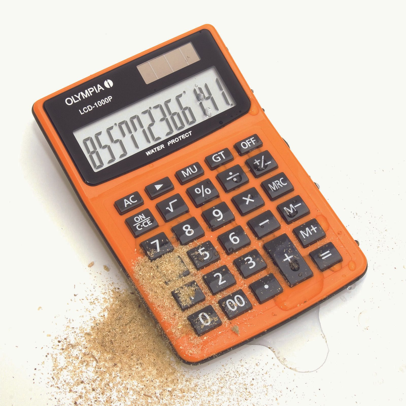 OLYMPIA Tischrechner LCD-1000P orange