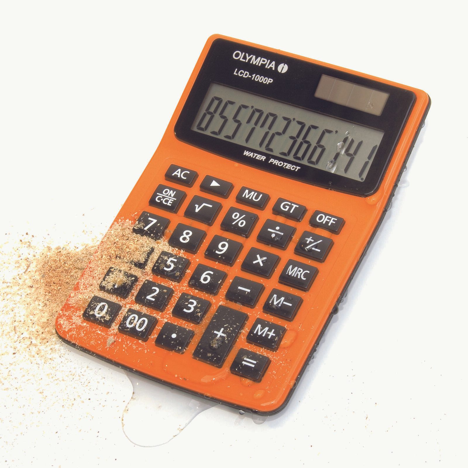 OLYMPIA Tischrechner LCD-1000P orange