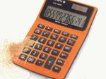 OLYMPIA Tischrechner LCD-1000P orange