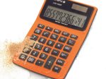 OLYMPIA Tischrechner LCD-1000P orange