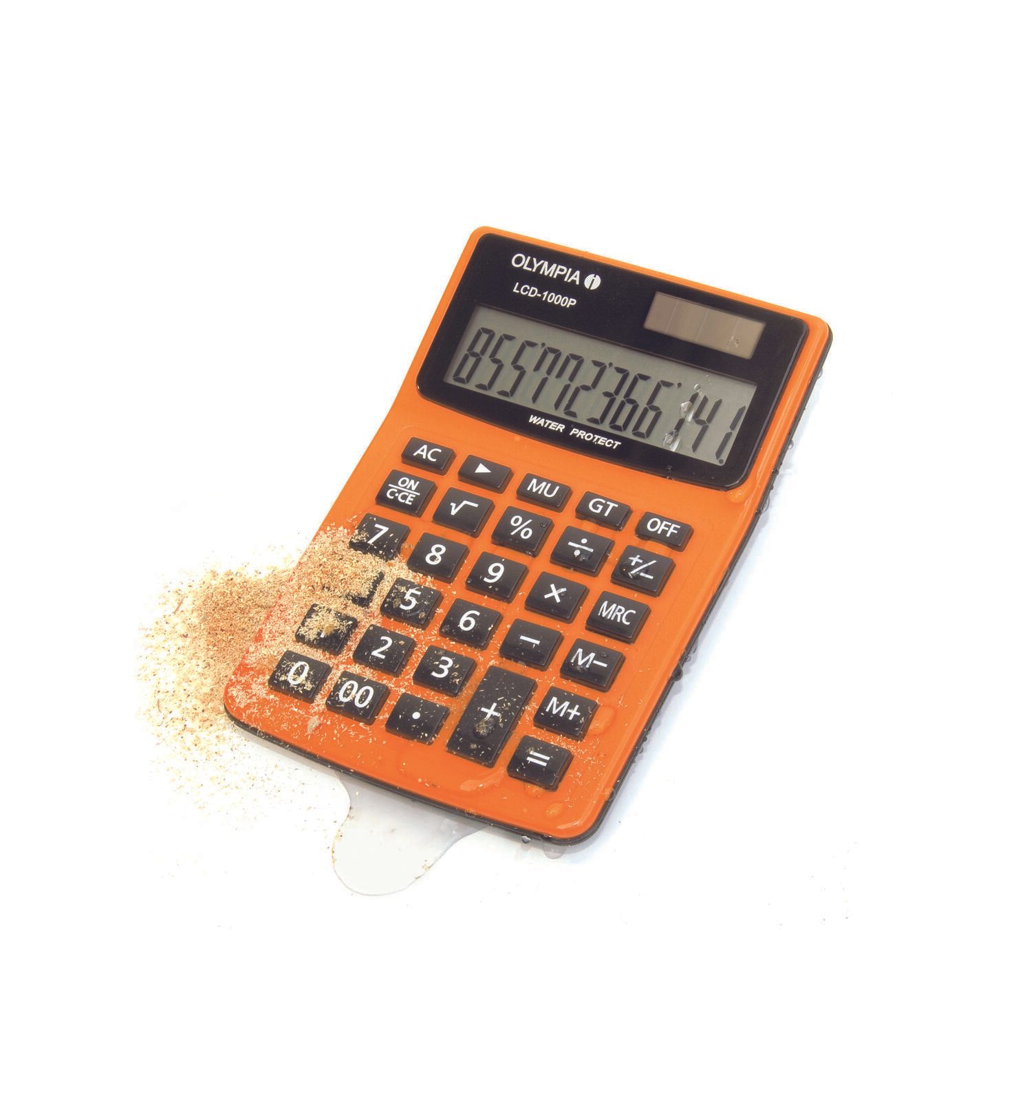 OLYMPIA Tischrechner LCD-1000P orange