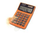 OLYMPIA Tischrechner LCD-1000P orange