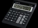 OLYMPIA Tischrechner LCD 612SD schwarz