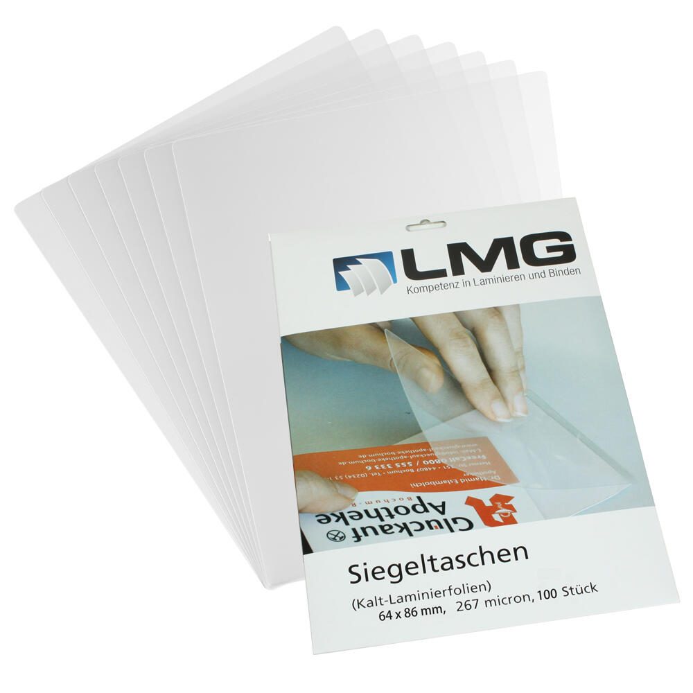 LMG Kaltlaminierfolien glänzend 6,4 x 8,6 cm