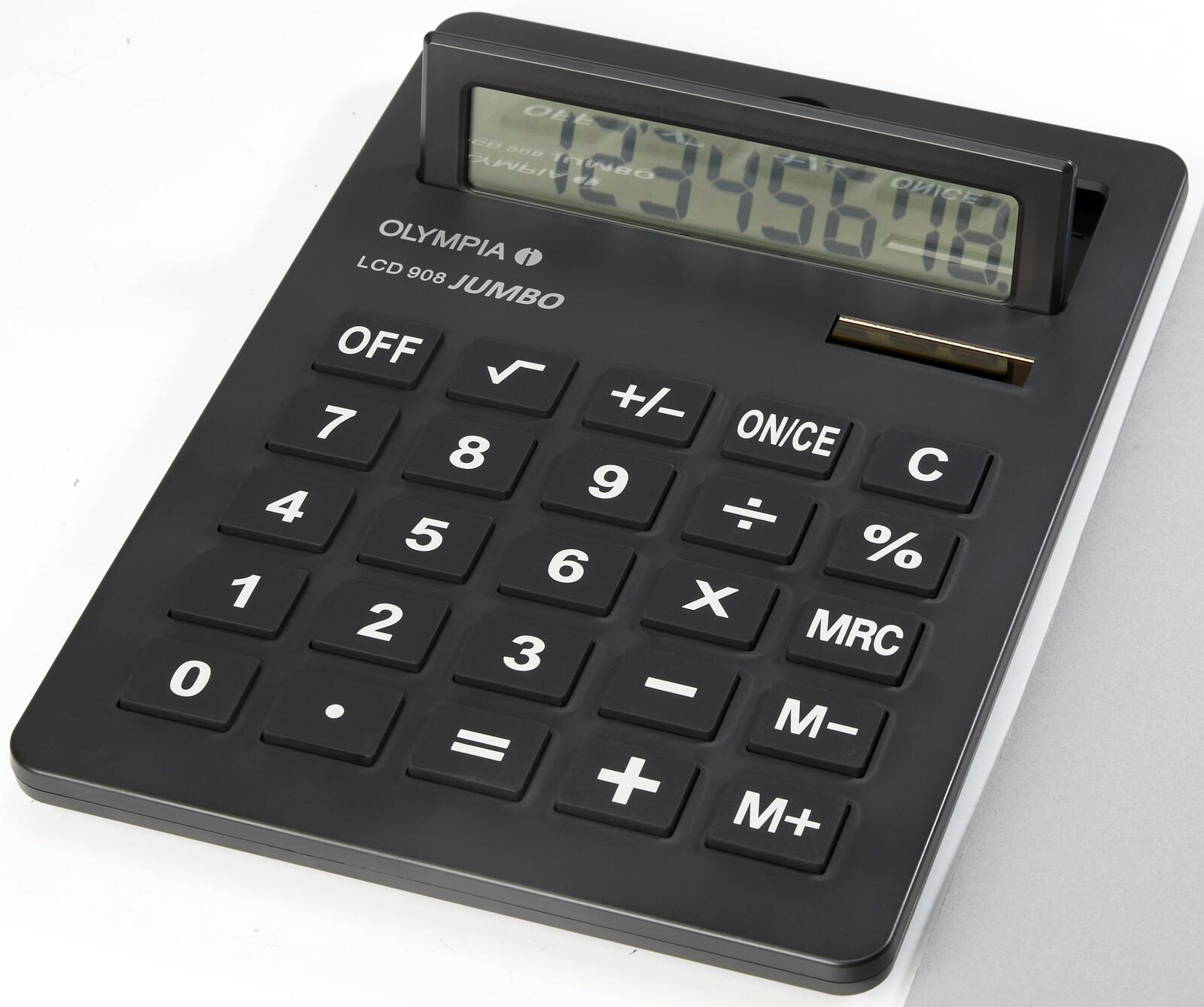 OLYMPIA Tischrechner Jumbo LCD-908 schwarz