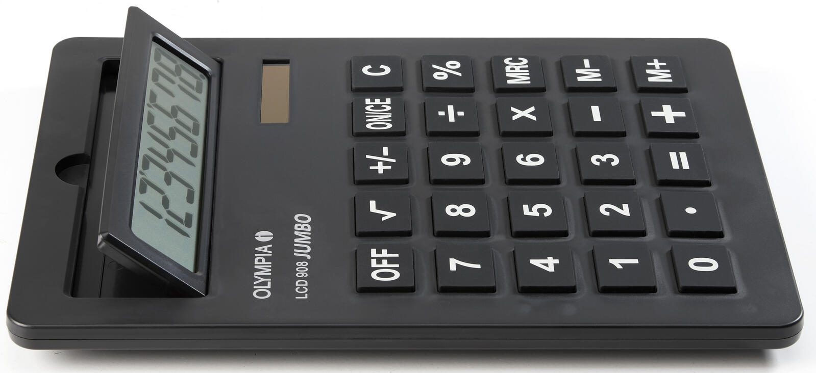 OLYMPIA Tischrechner Jumbo LCD-908 schwarz
