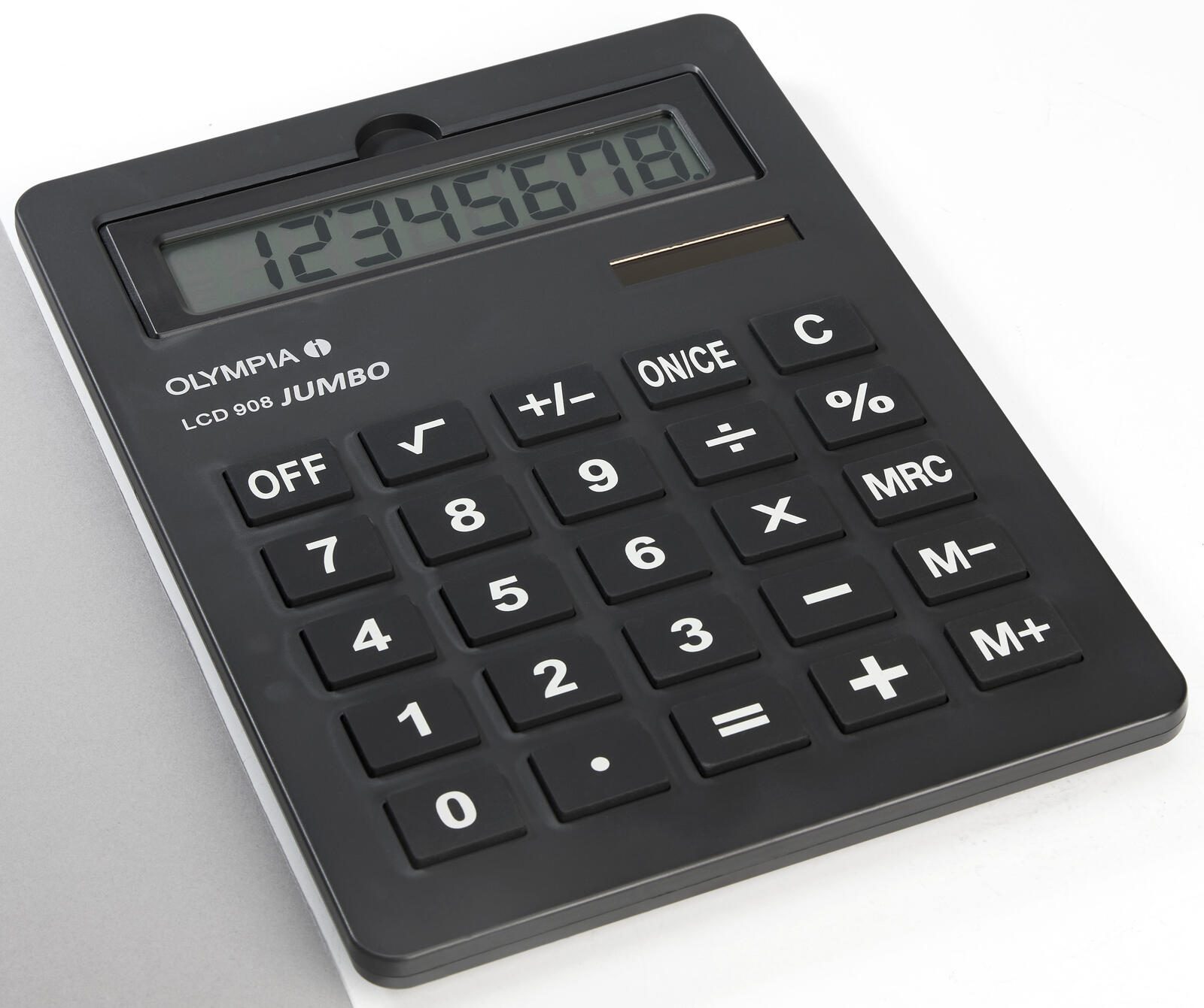 OLYMPIA Tischrechner Jumbo LCD-908 schwarz