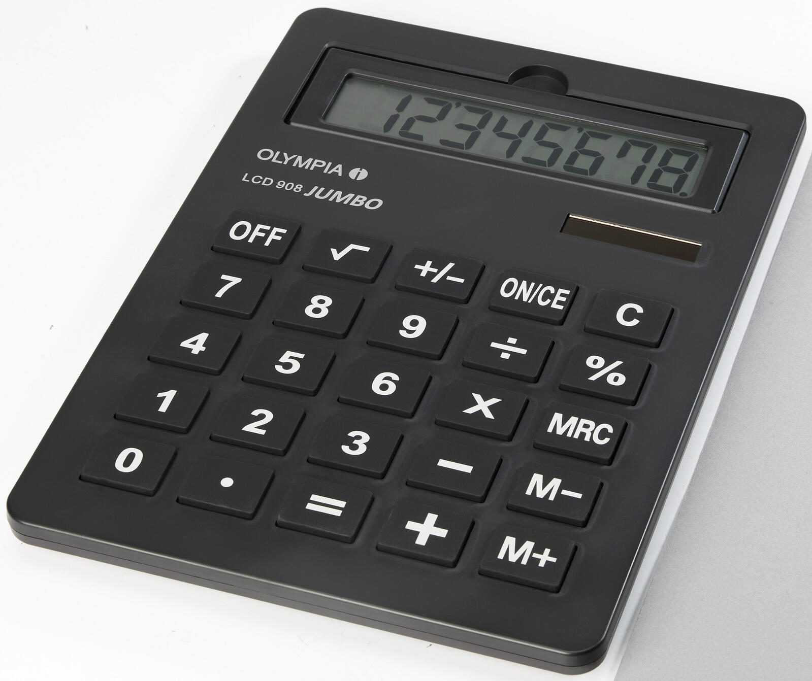 OLYMPIA Tischrechner Jumbo LCD-908 schwarz