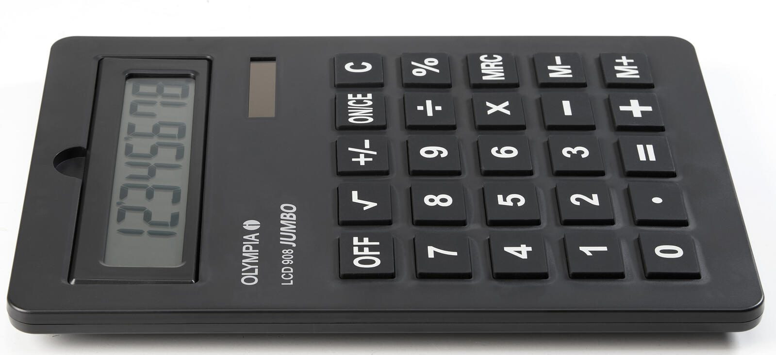 OLYMPIA Tischrechner Jumbo LCD-908 schwarz