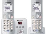 Panasonic Schnurloses Telefon-Set mit Anrufbeantworter KX-TG6822GS silber