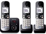 Panasonic Schnurloses Telefon-Set mit Anrufbeantworter KX-TG6823GB schwarz-silber