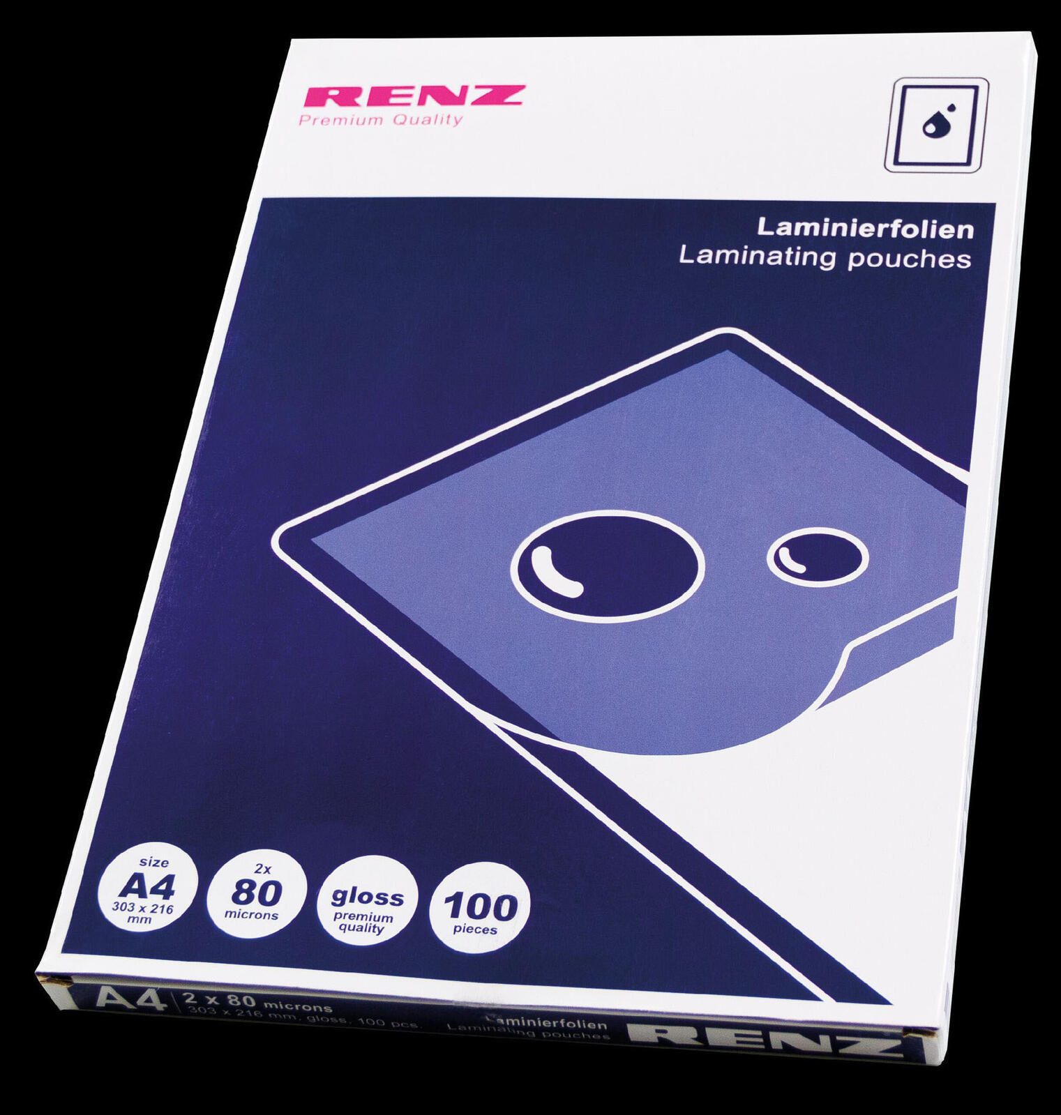 RENZ Laminierfolien glänzend 80 mikron A4
