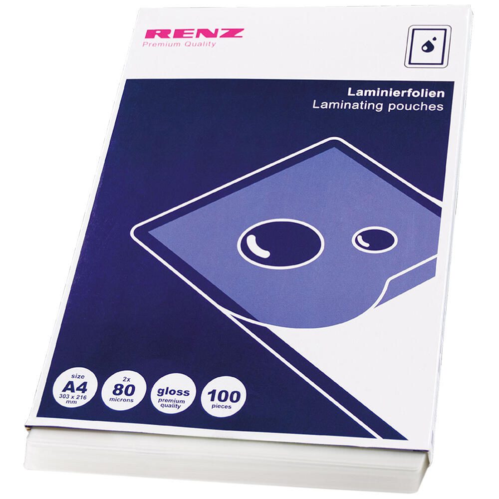RENZ Laminierfolien glänzend 80 mikron A4