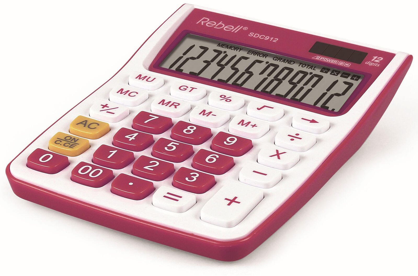 Rebell Tischrechner SDC912 pink/weiß