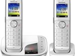 Panasonic Schnurloses Telefon-Set mit Anrufbeantworter KX-TGJ322GW weiß