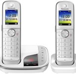 Panasonic Schnurloses Telefon-Set mit Anrufbeantworter KX-TGJ322GW weiß