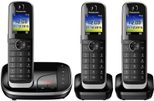 Panasonic Schnurloses Telefon-Set mit Anrufbeantworter KX-TGJ323GB schwarz