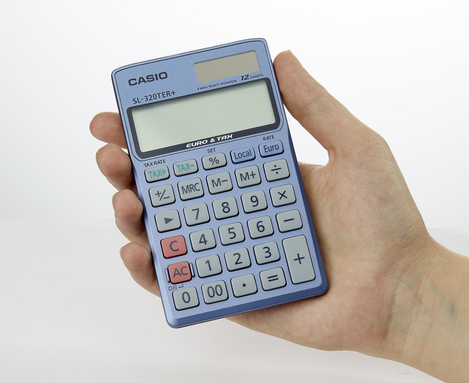 CASIO Taschenrechner SL-320TER+ stahlblau