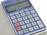 CASIO Taschenrechner SL-320TER+ stahlblau