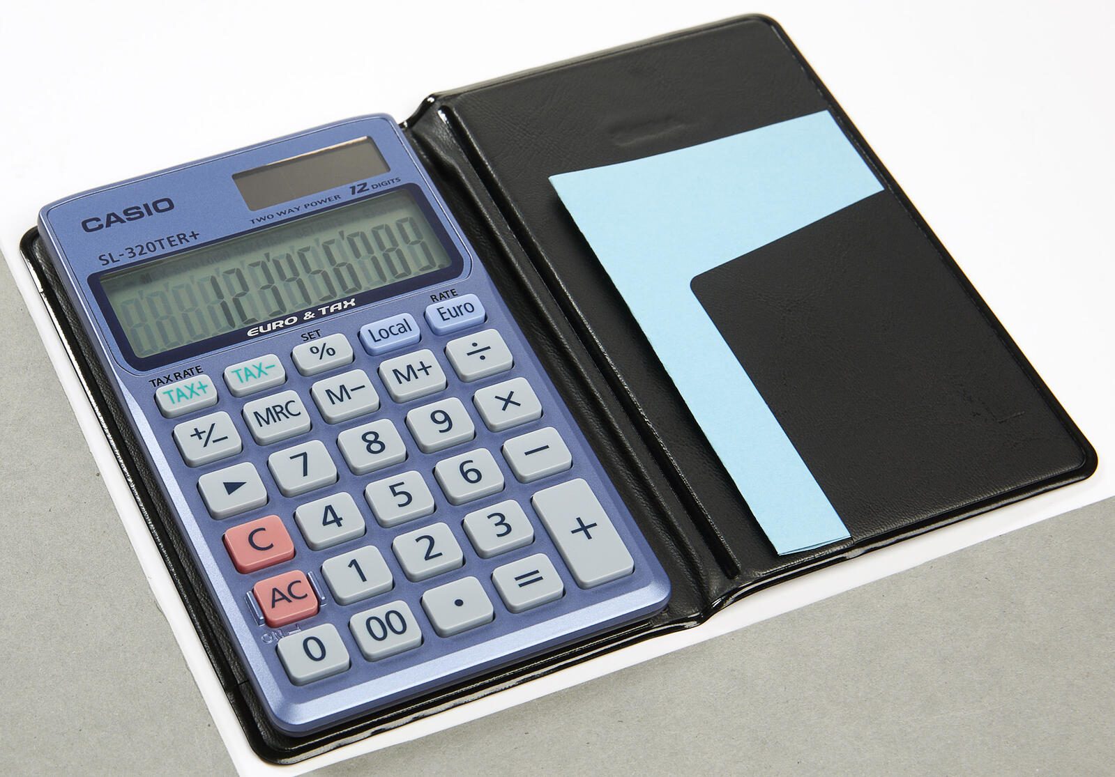 CASIO Taschenrechner SL-320TER+ stahlblau