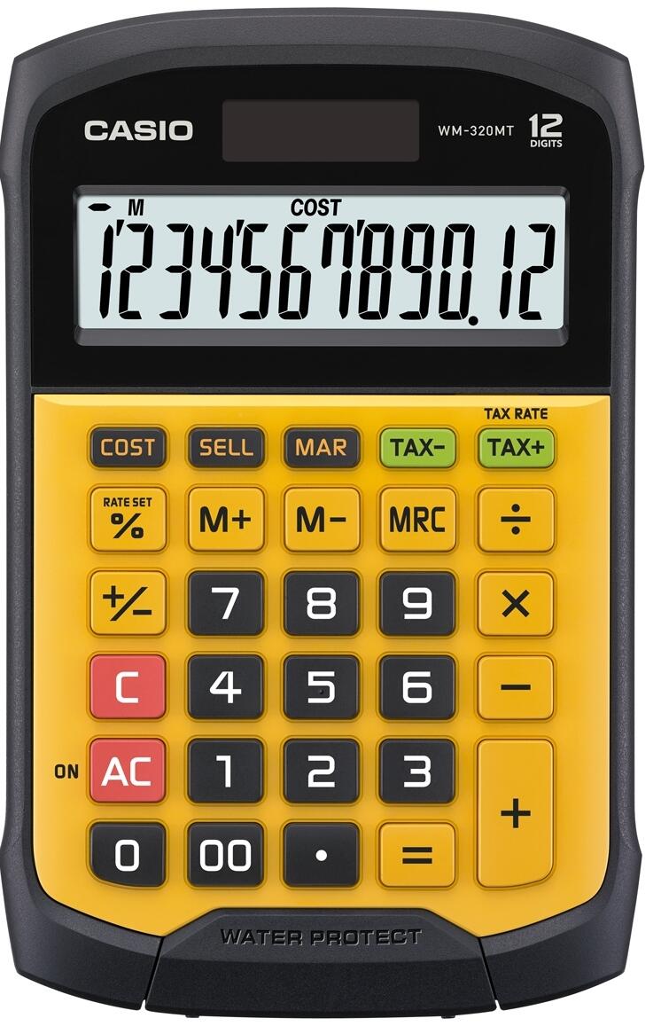 CASIO Tischrechner WM-320MT schwarz/gelb
