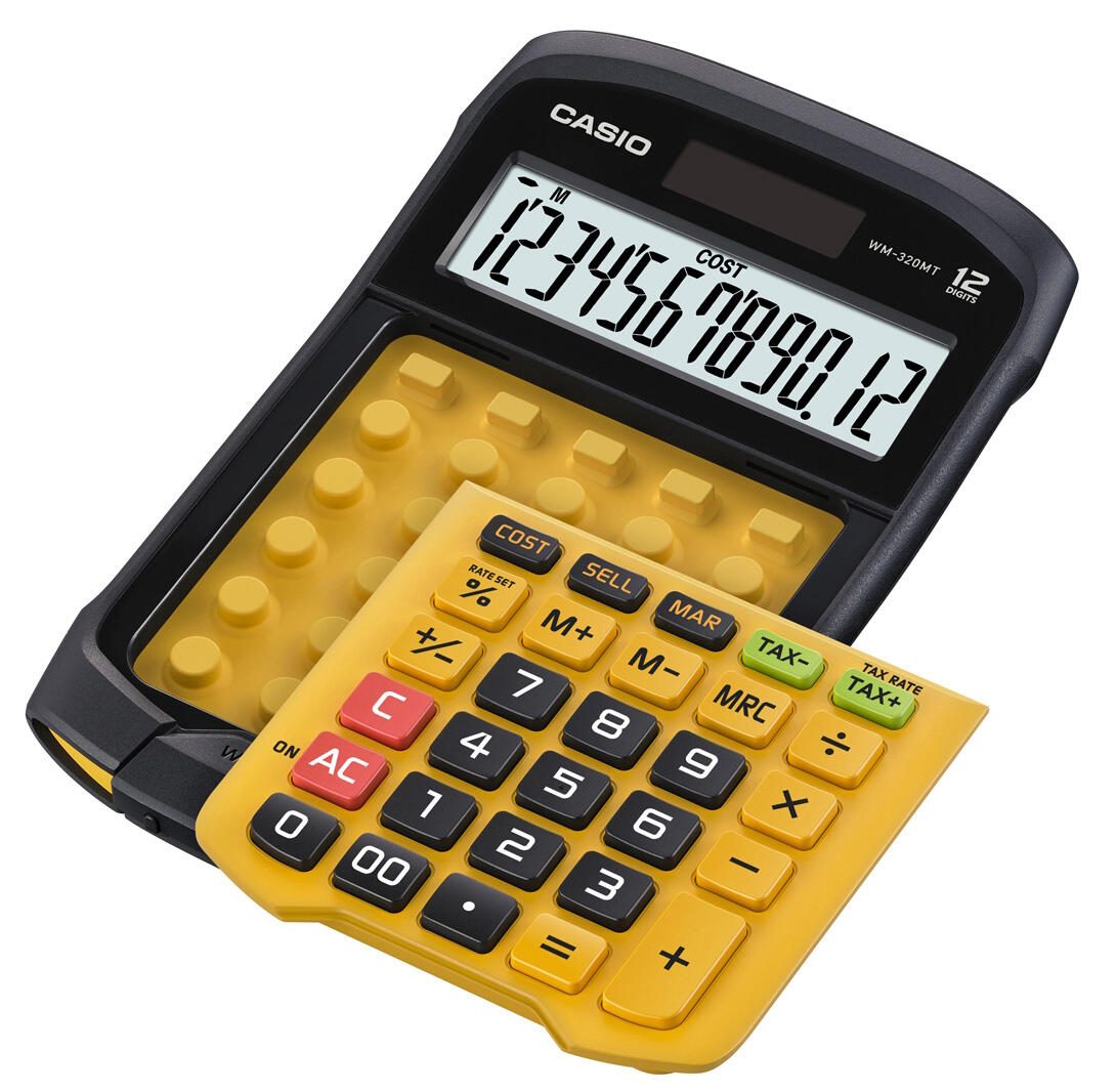 CASIO Tischrechner WM-320MT schwarz/gelb