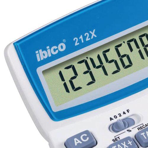 ibico® Tischrechner 212X weiß/blau