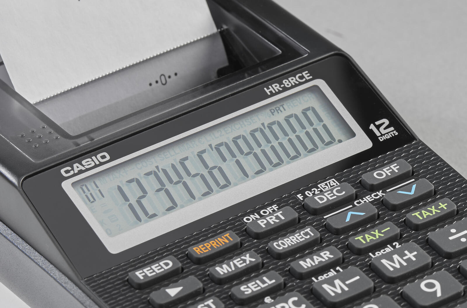 CASIO Tischrechner druckend HR-8RCE schwarz