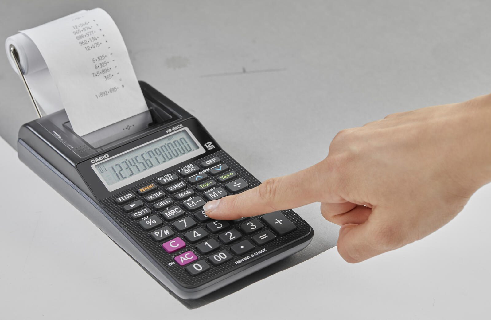 CASIO Tischrechner druckend HR-8RCE schwarz