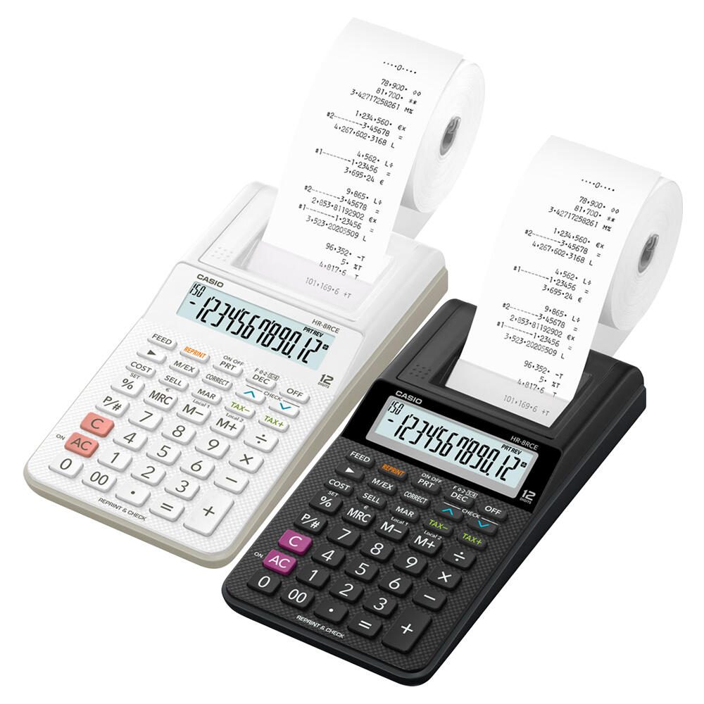 CASIO Tischrechner druckend HR-8RCE schwarz